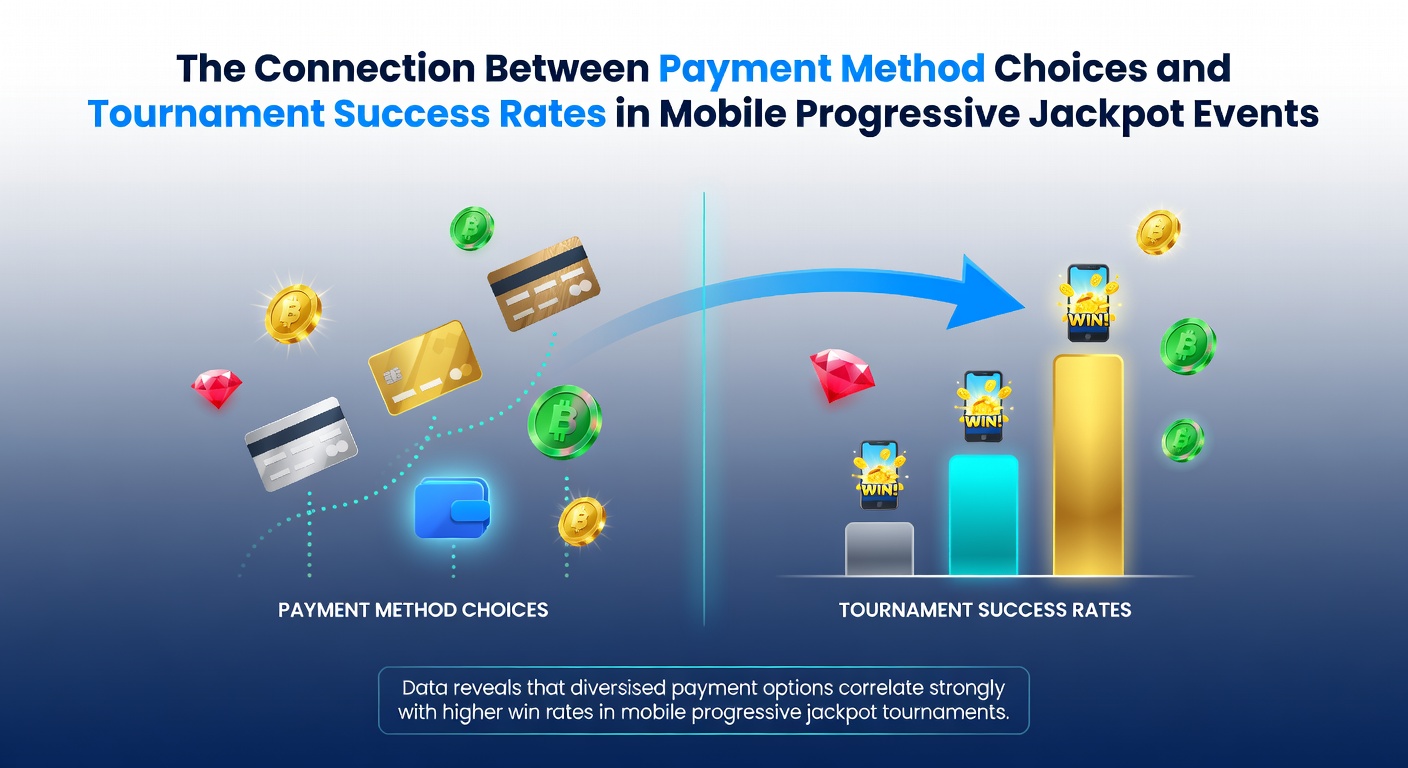 Mobile Progressive Jackpot Turnier mit verschiedenen Zahlungsmethoden auf Smartphone-Display