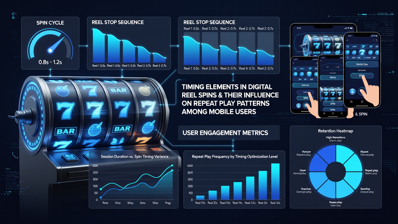 Analyse von Spielmustern und Timing-Einflüssen auf mobilen Geräten mit Diagrammen zu Wiederholungsraten
